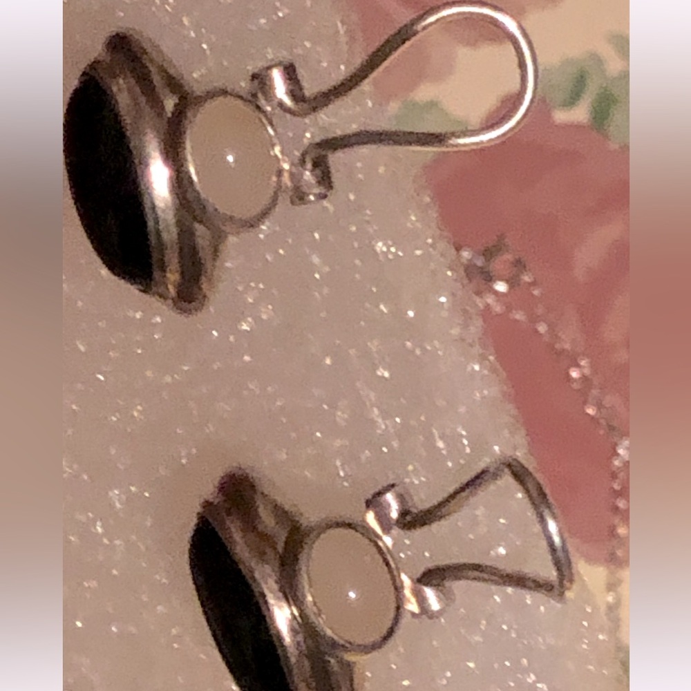 sterling silver earrings Onyx earrings Joseph Esposito